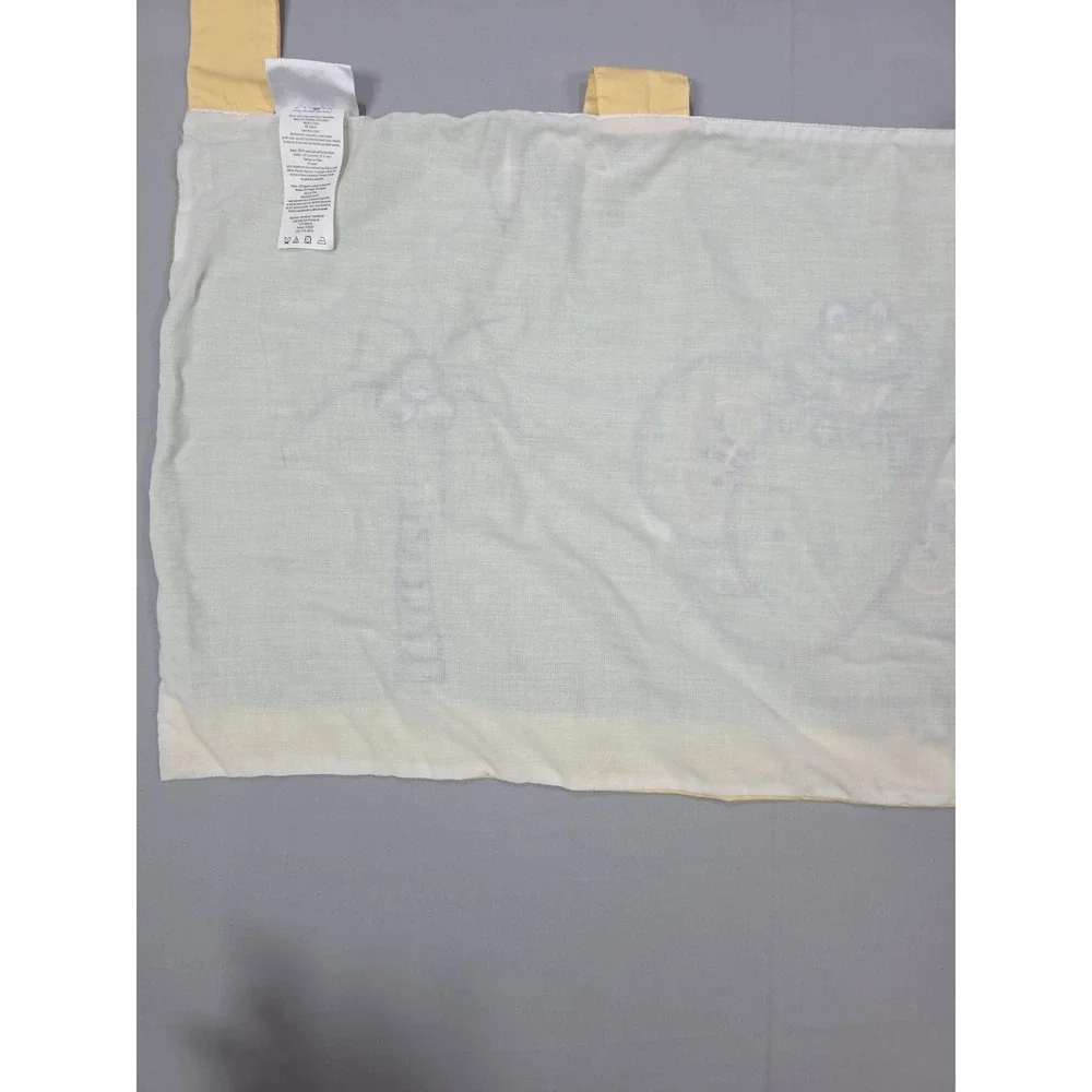 NoJo Jungle Babies‎ Valance Set 2 Green Monkey Lion Safari Nursery 14x58 Tab Top
